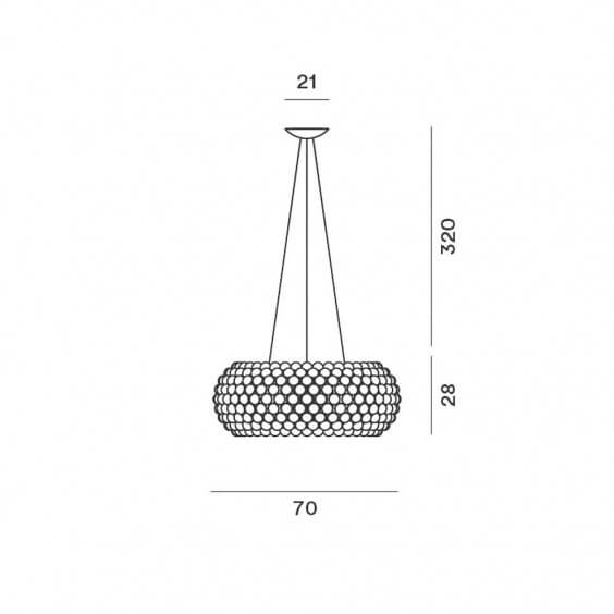 Caboche Plus grande Tunable White Lampada a sospensione Foscarini - Agof Store