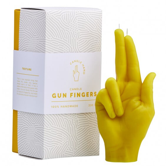 Gun Fingers candela Candle Hand - Agof Store
