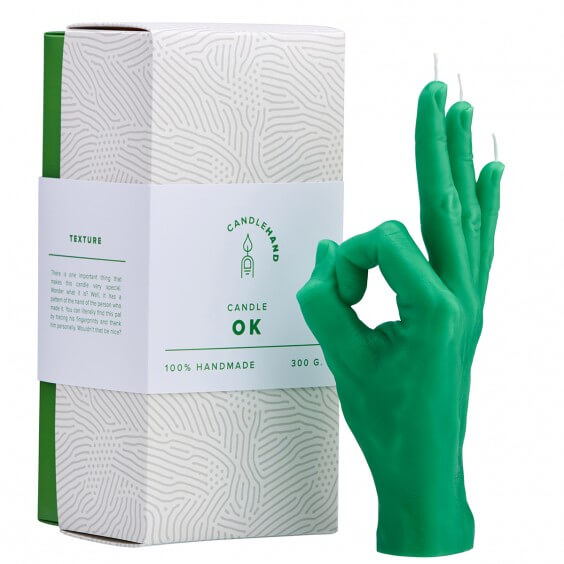Candle Hand OK Kerze - Agof Store