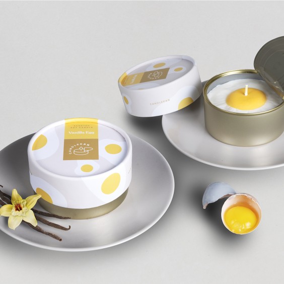 Candle Hand Vanilla Egg Candle - Agof Store