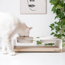 DON ARTURO Teccà 2 | Pet Bowls Holder | Agof Store