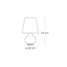 FontanaArte Fontana 1853 Brass table lamp - Agof Store