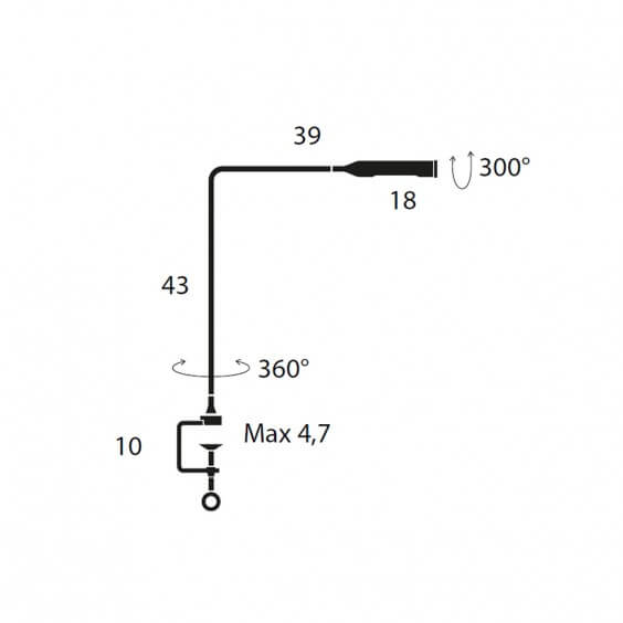 Lumina Flo Clamp Tischleuchte - Agof Store