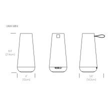 Pablo Uma mini portable lantern with speaker - Agof Store