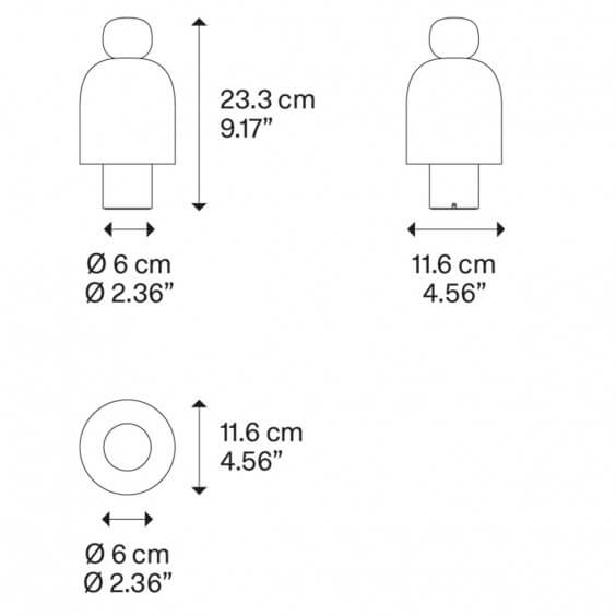 Easy Peasy Chestnut Lampada da tavolo Lodes - Agof Store