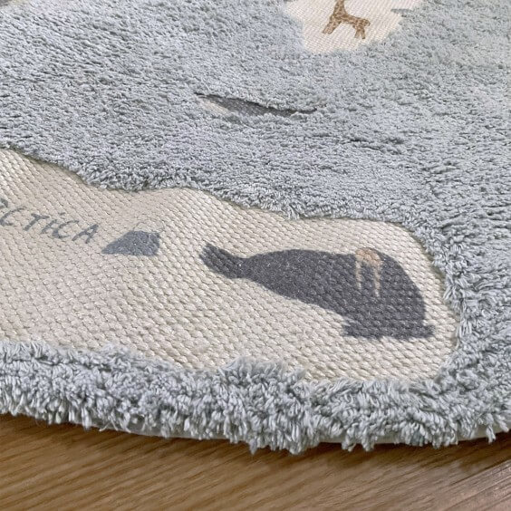 World Map Blue tappeto per bambini AFK Living - Agof Store