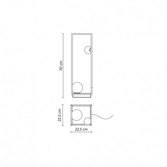 Abachina Lampada da terra Karman - Agof Store