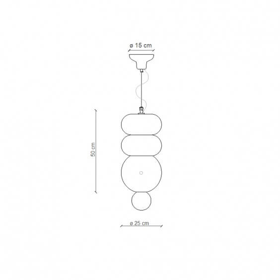 BumBum C2763 Lampada a sospensione Ferroluce - Agof Store
