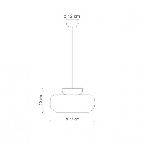 Ferroluce Maracanà C2743 pendant lamp - Agof Store