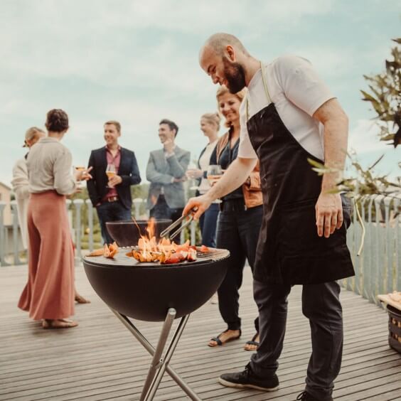 Höfats Bowl 57 Noch mit Plancha Barbecue - Agof Store