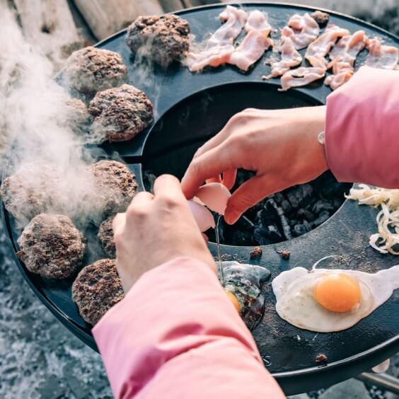 Höfats Bowl 57 Noch mit Plancha Barbecue - Agof Store