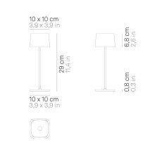 Zafferano Ofelia Pro table lamp - Agof Store