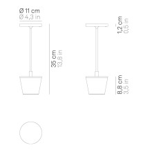 Zafferano Poldina Pro Reverso table lamp - Agof Store