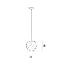 Hoba midi Lampada a sospensione Foscarini - Agof Store