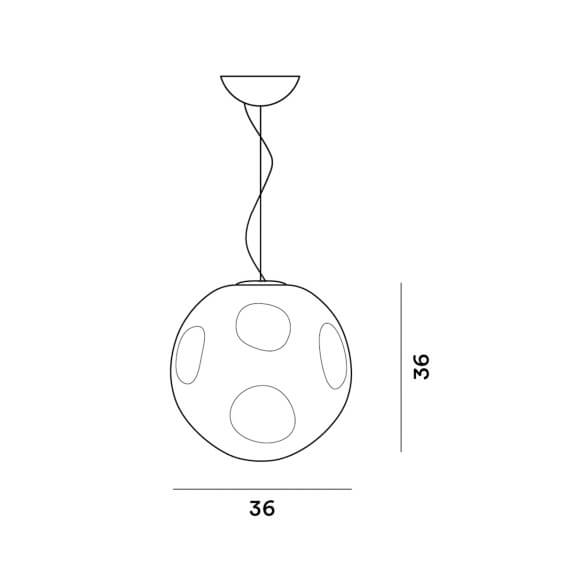 Foscarini Hoba grande pendant lamp - Agof Store