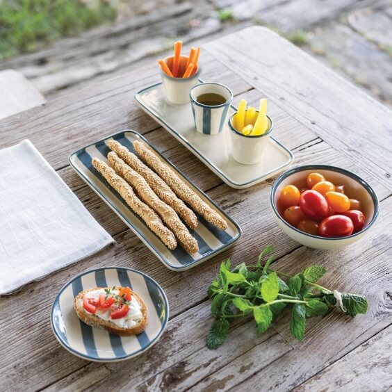 Zafferano Lido Gray Rectangular Plate - Agof Store