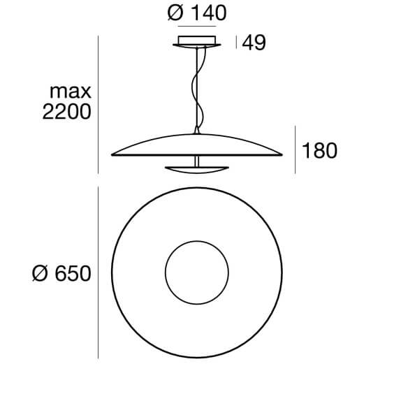 Horizon Lampada a sospensione Linea Light - Agof Store
