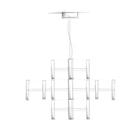 Linea Light Perla 12 pendant lamp - Agof Store