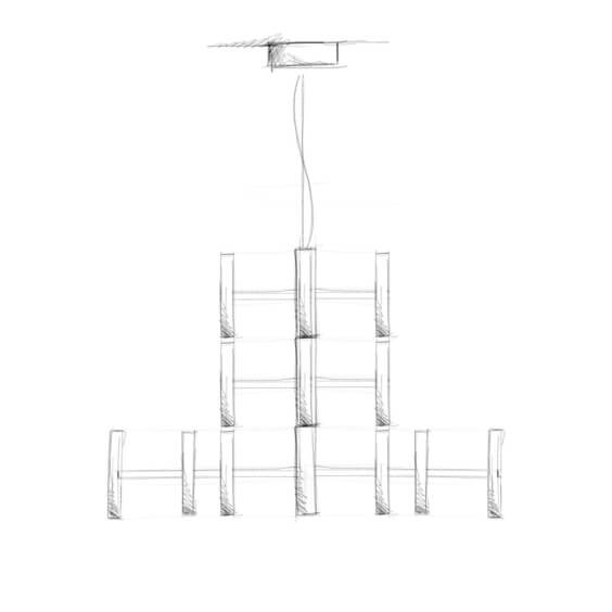 Perla 12 Lampada a sospensione Linea Light - Agof Store