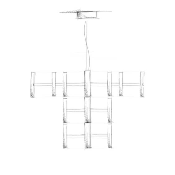 Linea Light Perla 12 pendant lamp - Agof Store