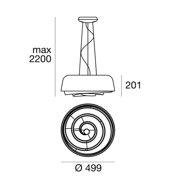 Linea Light Rose pendant lamp - Agof Store