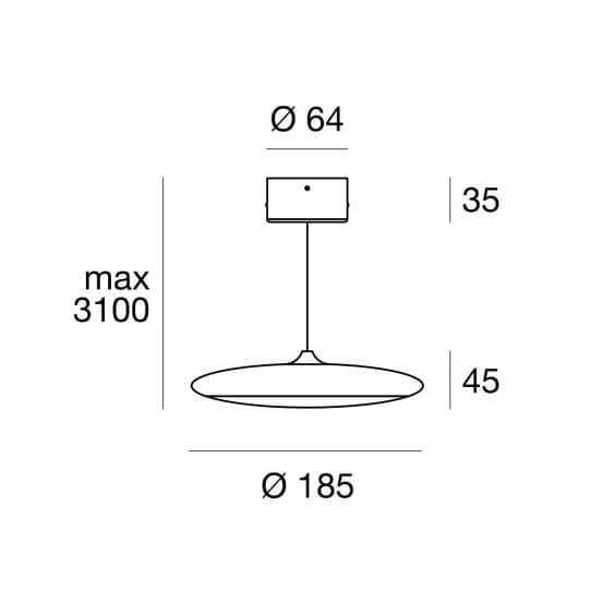 Linea Light Sinfonia Vivaldi 1 pendant lamp - Agof Store