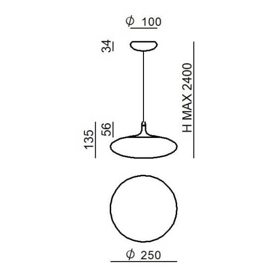 Linea Light Squash Pendelleuchte - Agof Store