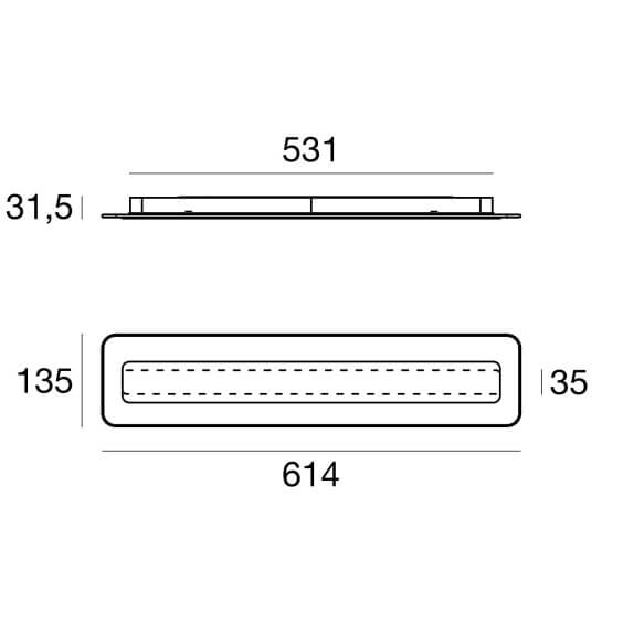 Linea Light Antille Wand- Deckenleuchte - Agof Store