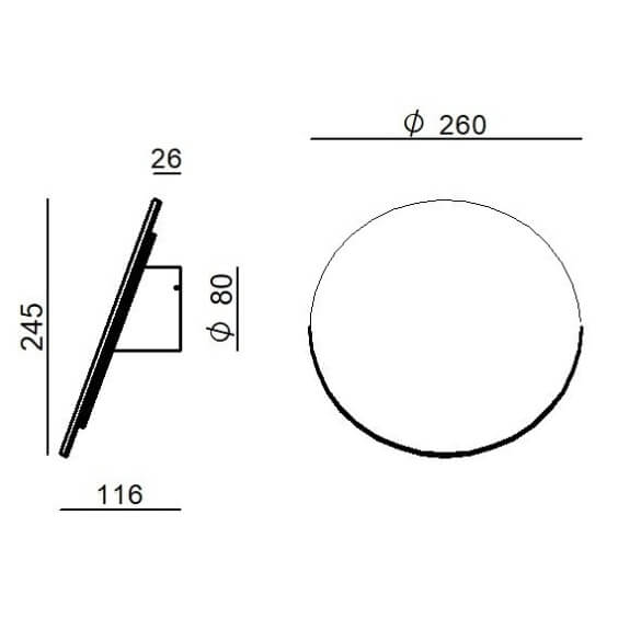 Linea Light Gemini 2 wall lamp - Agof Store