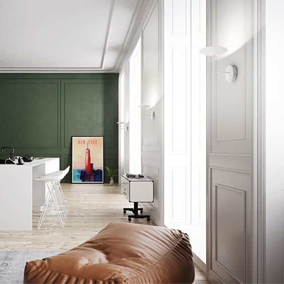 Linea Light Poe wall lamp - Agof Store