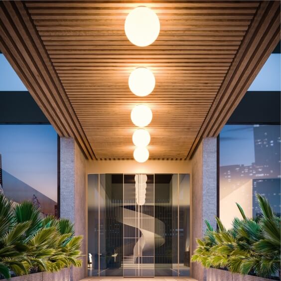 Oh Lampada da parete soffitto outdoor Linea Light - Agof Store