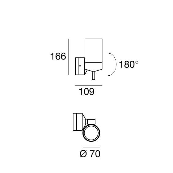 Linea Light Vision outdoor wall ceiling lamp - Agof Store