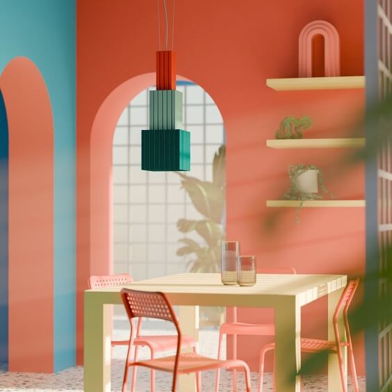 Ferroluce Metra C2832 pendant lamp - Agof Store