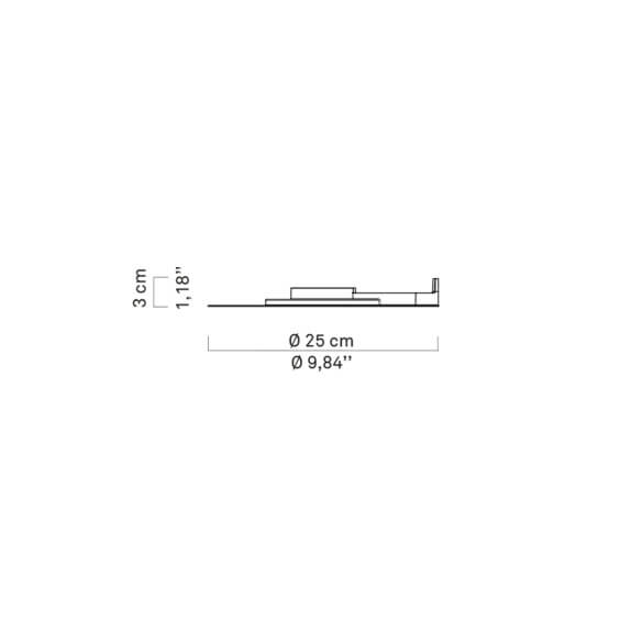 LucePlan Millimetro wall lamp - Agof Store