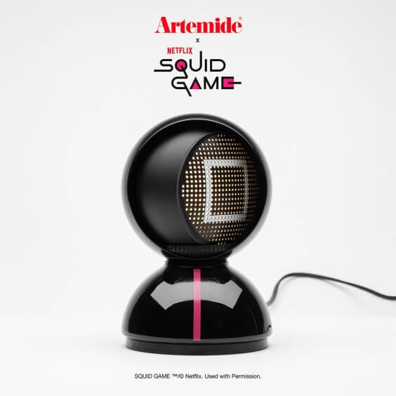 Eclisse x Squid Game - Black Officier Lampada da tavolo Artemide - Agof Store