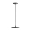 Koinè Pendelleuchte (Modell: B - Ø 37 x H.8 cm - Version: 2700K - Phase-Cut dimmbar - Farbe: schwarz matt)