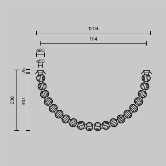 Maytoni Amulet 8 Pendelleuchte - Agof Store