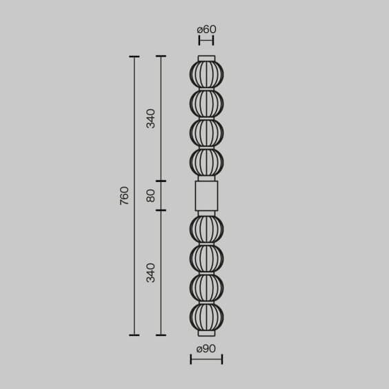 Maytoni Amulet 10 wall lamp - Agof Store