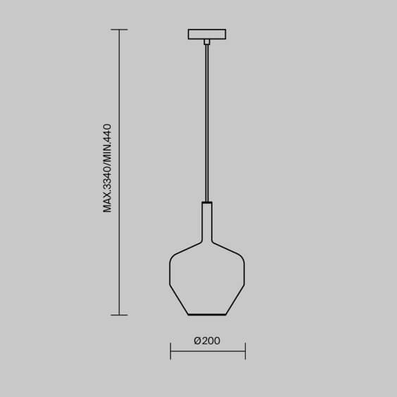 Duality Ø 20 cm Lampada a sospensione Maytoni - Agof Store