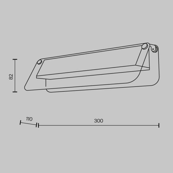 Flat Lampada da parete Maytoni - Agof Store