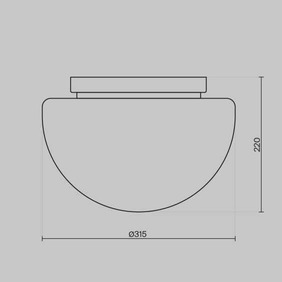 Glassy Lampada da soffitto Maytoni - Agof Store