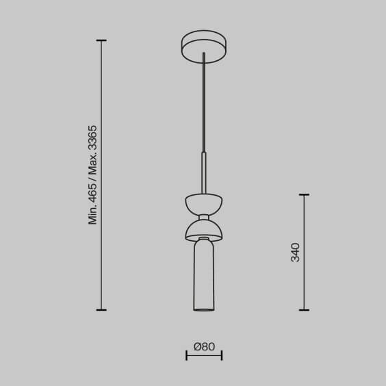 Maytoni Kyoto H.34 cm pendant lamp - Agof Store