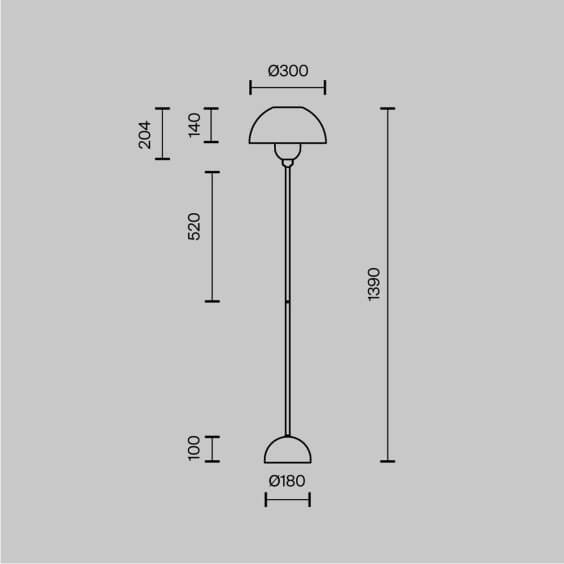 Memory Lampada da terra Maytoni - Agof Store