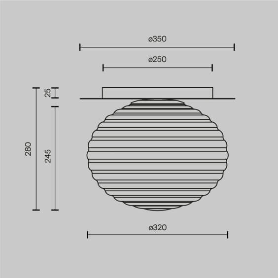 Maytoni Reels wall ceiling lamp - Agof Store