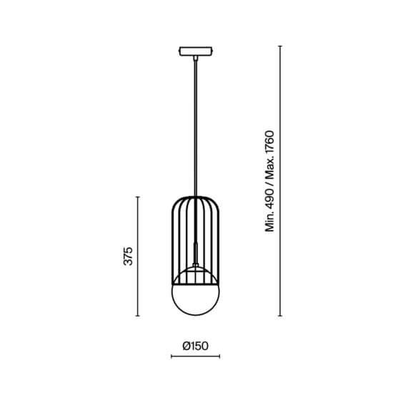 Telford Ø 15 cm Lampada a sospensione Maytoni - Agof Store