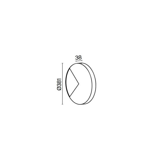 Jupiter Light Ø 38 cm Lampada da parete Maytoni - Agof Store