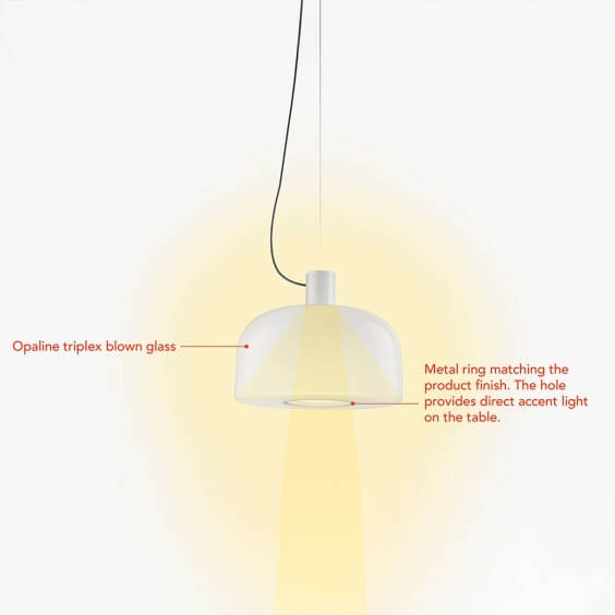 Flos Bellhop Glass S1 pendant lamp - Agof Store