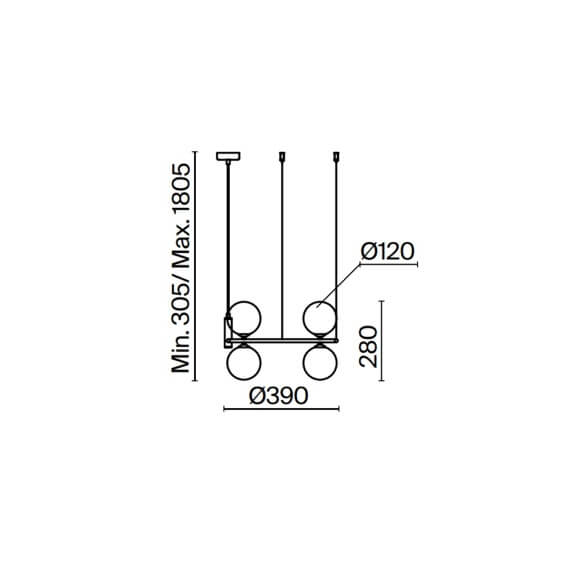 Ring Ø 39 cm Lampada a sospensione Maytoni - Agof Store