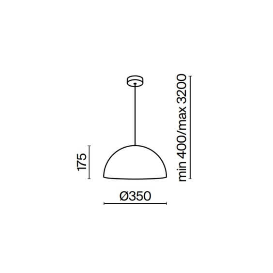 Maytoni Basic Colors Dome pendant lamp - Agof Store