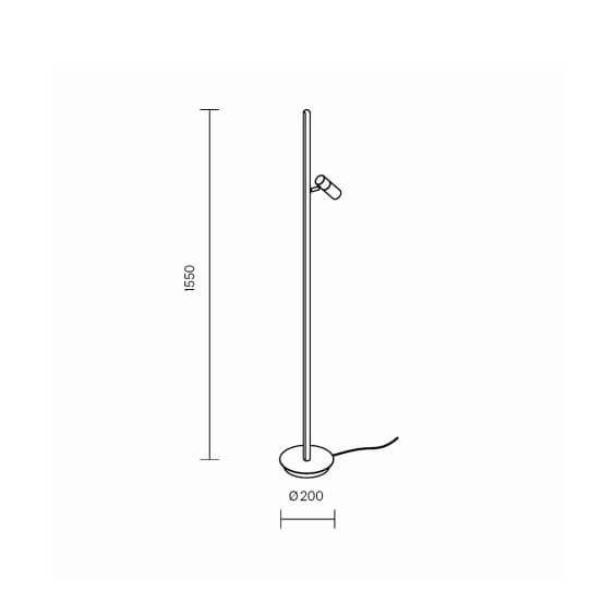 Thin Lampada da terra Maytoni - Agof Store